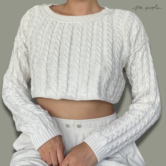 Knit Cropped Sweater - Picture 1 of 4